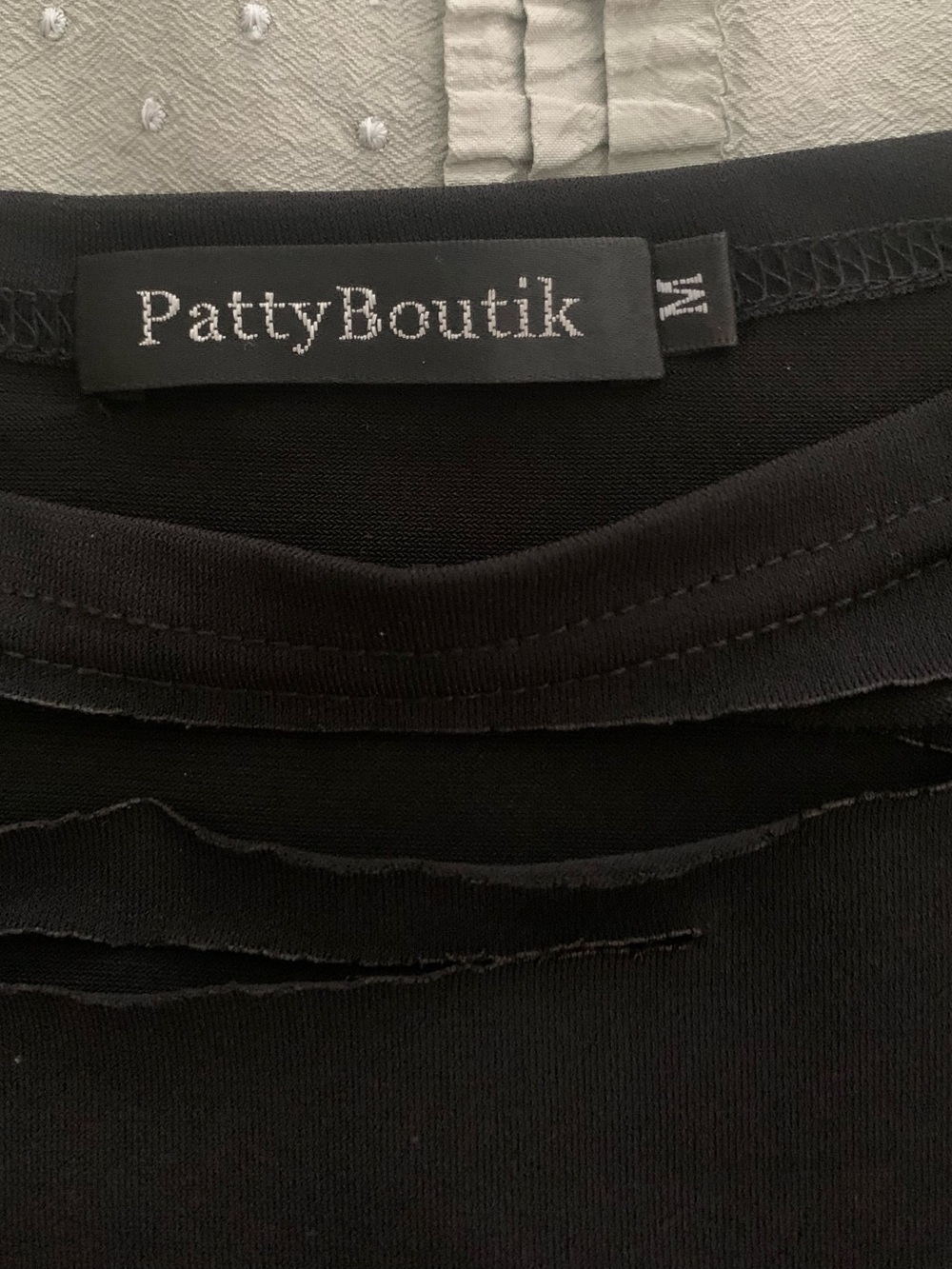 Patty Boutik  Off-Shoulder Black Cutout Top - Picture 6 of 6